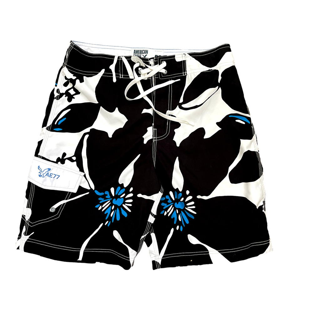 Mens‎ Swim Trunk Bathing Suit American Eagle sz 32 Board Shorts